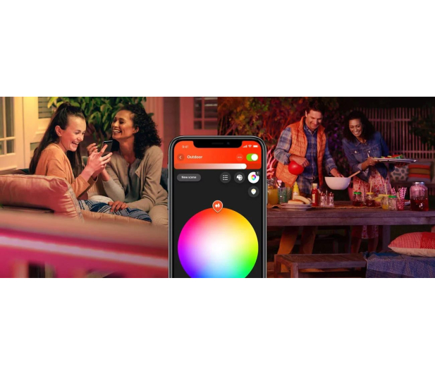 Philips Hue White and color ambiance Taśma LED zewnętrzna 5m 8718699709853 - 553498 - zdjęcie 7